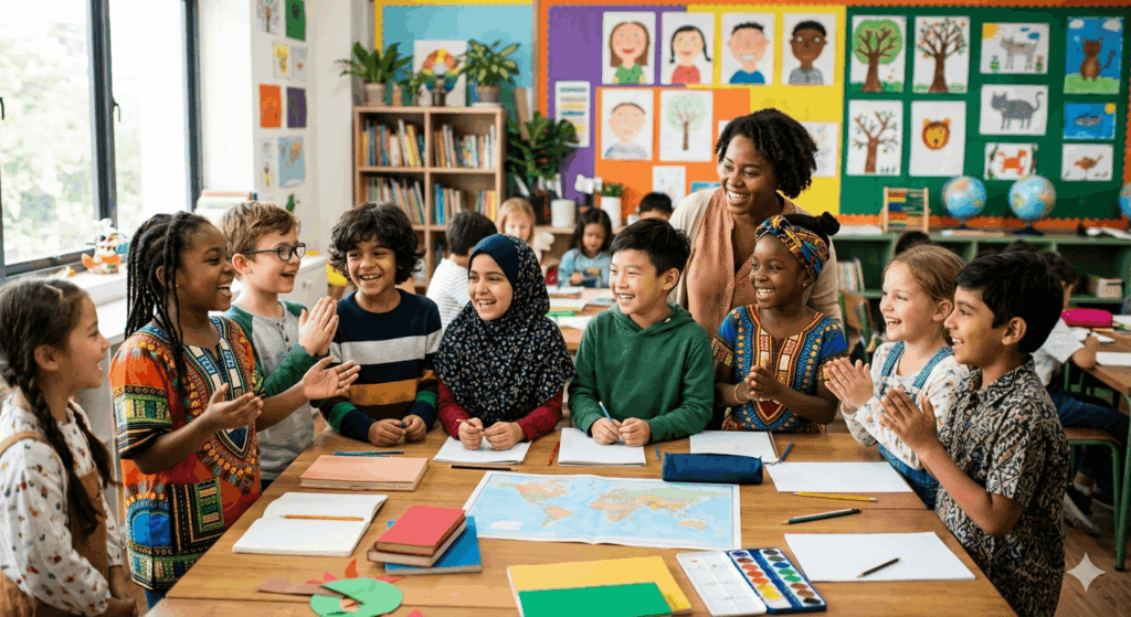 kulturell diverse Schulklasse afroamerikanische Lehrerin mobbing-in-schulen.de Sidebar 1